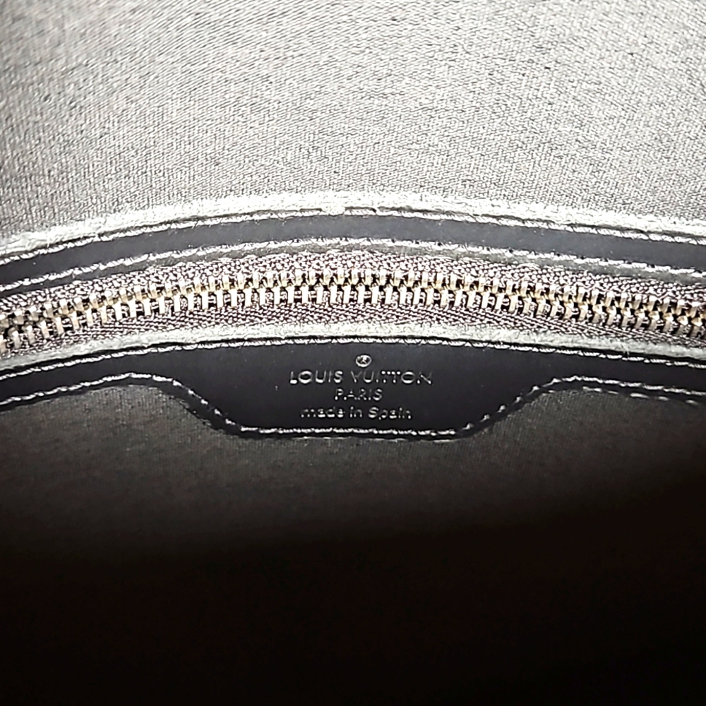 Authentic Louis Vuitton black noir matte monogram Stockton shoulder / tote bag - Picture 13 of 16